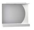 Зеркало для ванной Эклипс 80 (белый)
