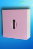 Шкаф навесной Монако Люкс 55 (розовый/белый)