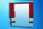Зеркало для ванной Монако 105 (бордовый)