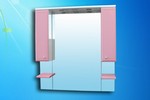 Зеркало для ванной Монако 105 (розовый)