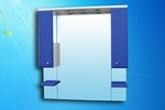 Зеркало для ванной Монако 105 (синий)
