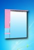 Зеркало для ванной Монако Люкс 90 (розовый) правый/левый