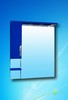 Зеркало для ванной Монако Люкс 90 (синий) правый/левый